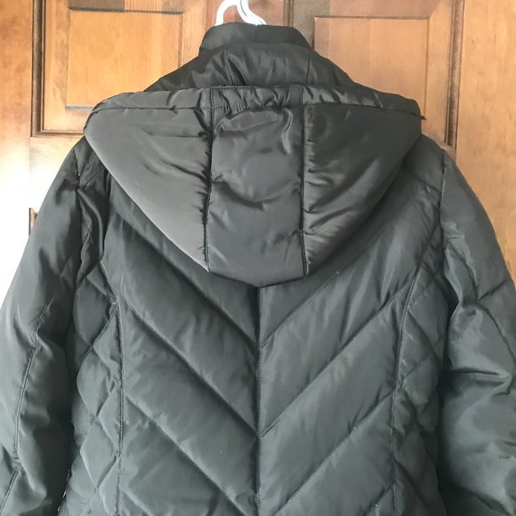 MICHAEL Michael Kors Brown Down Coat w/Detachable Hood Medium - Picture 9 of 14
